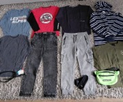 Zestaw RESERVED H&M  dresy jeansy bluzka szlafrok bluza 152-158 11szt  bdb+