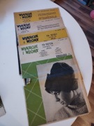 Magazyn wykroje i wzory , cztery nr 10, 11 1960 rok, 6,12 1961