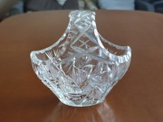 Kryształowy koszyk na cukierki PRL