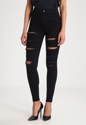 spodnie Pull&Bear r.42 super skinny czarne 
