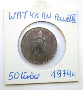 50 Lirów 1974 r. Watykan