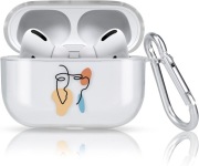 Etui Newseego do AirPods Pro Przezroczyste Smukłe TPU Artystycznym Wzorem 