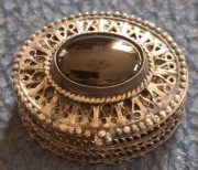 Pigularz srebro puzderko sygnowany Antyk 