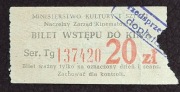 1974, Mini.Kultury i Sztuki, bilet Kino Skarpa, przedsprzedaż dopłata 20zł
