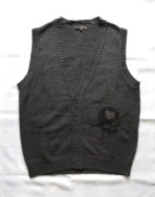 kamizelka męska z dzianiny z czaszką Tom Tailor L