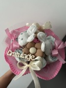 bukiet z pampersów tort prezent dziecko chrzest narodziny