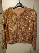 Bluza HM, cekiny, złota.