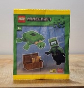 Lego Minecraft 662505 Nurek skarb plus żółw saszetka z klockami