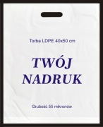 REKLAMÓWKI TORBY FOLIOWE Z NADRUKIEM 40x50 500 SZT