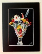 Deser owocowy suche pastele 30x40 cm