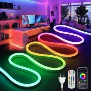 Taśma LED Neon RGBIC 10m aplikacja pilot IP65 BRIMETI