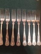 Widelce posrebrzane 8st