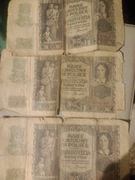 4 szt. Banknotów 20 złotych z 1940 r.