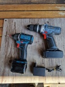 Zakrętarka udarowa ERBAUER + Wiertarka GRAPHITE