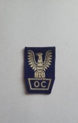 Orzełek, naszywka Obrona Cywilna LWP (na beret)