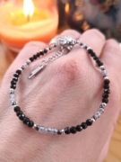 Amulet ochrony bransoletka spinel i hematyt 