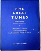 Nuty na B Klarnet. Five great tunes. 1958