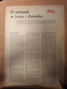 Tygodnik Solidarność O sytuacji w kraju i Związku dod. do nr 19/1981