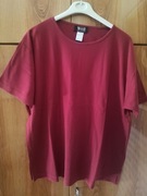 W. O. B. T-shirt damski piękny burgundowy kolor 