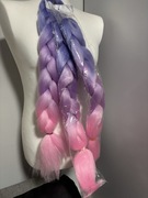 Włosy syntetyczne warkoczyki KOLOROWE OMBRE ACM4