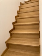 Stopnie schody drewniane lite jesion dąb