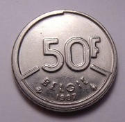 Belgia 50 franków 1987 GIE