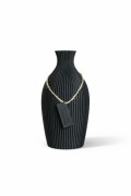 Nowoczesny wazon dekoracyjny HOM3A | Czarny Mat | 25 cm