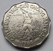 WIETNAM 20 Dong 1968 FAO okołoMENNICZA