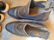 Czarne krótkie buty do jazdy konnej 