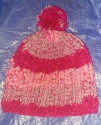 Czapka zimowa - szydełko - nowa