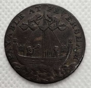 Wielka Brytania - 1/2 Pensa Token Handlowy 1794r. Kent - Feversham/J. Crow