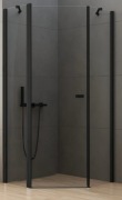 NEW TRENDY kabina prysznicowa New Soleo 80x80  czarna uniwersalna k-0612