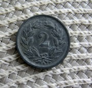 Szwajcaria 2 Rapen 1943r - Cynk