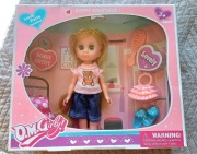 Lalka z akcesoriami ubrankami zestaw prezent dla dziewczynki 