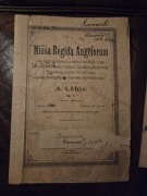 Stare nuty, partytura 1919-1920