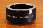 Erno C-mount adapter Pentax K
