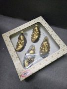 Bombki choinkowe PRL księżyce 