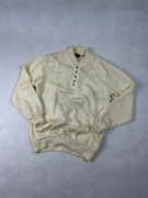 Piękny kremowy żółty sweter sweterek vintage elagancki ze ściągaczami