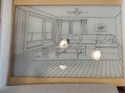 Led świecąca dekoracja ścienna