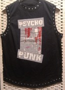 178. VSCT- koszulka z metalowymi nitami- PSYCHO-PUNK,rozm.M/L.