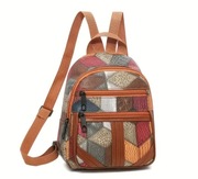 Nowy plecak damski. Przegródki. Kieszonki. Wyjątkowy. Wielokolorowy 