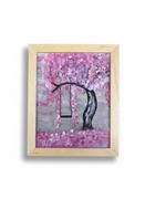 Drzewo wiśni z huśtawką