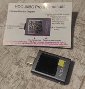 tester ładowarki USB-C Miernik Woltomierz Amperomierz HiDANCE HDC-085C