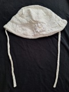 Kapelusz niemowlęce, 6-9 miesięcy, reserved, haftowany biały 