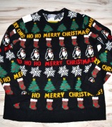 130* TU   Świąteczny sweter Pingwinki XL