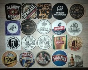 20 podkładek pod piwko OPOLSKI PINTA BOSMAN 10,5 NA JURZE HARNAŚ itp.