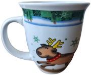 Kubek świąteczny - renifer - Siaki - duży prawie pół litra - NOWY