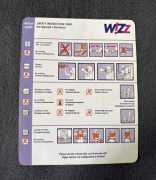Safety Card / Karty Instrukcja Bezpieczeństwa WIZZ Airbus A320