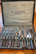 Zestaw sztućców bracia Henneberg warszawa 1800r