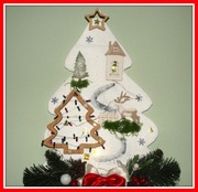 Wyjątkowa choinka, ręcznie robiona- świąteczna super ozdoba 40 cm